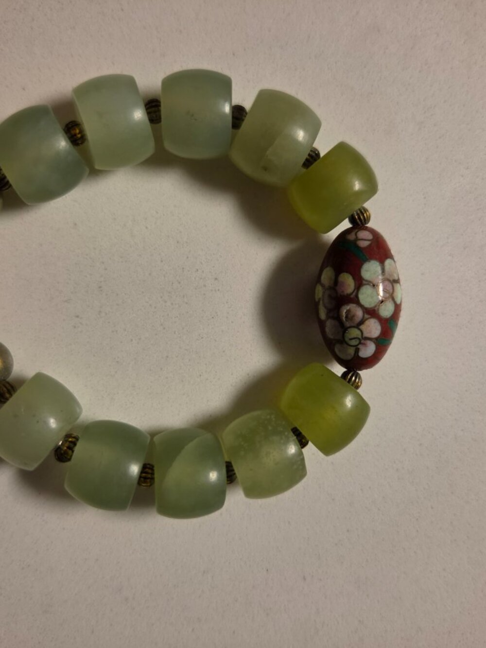 Natural handmade jade bracelet. - Picture 2 of 2